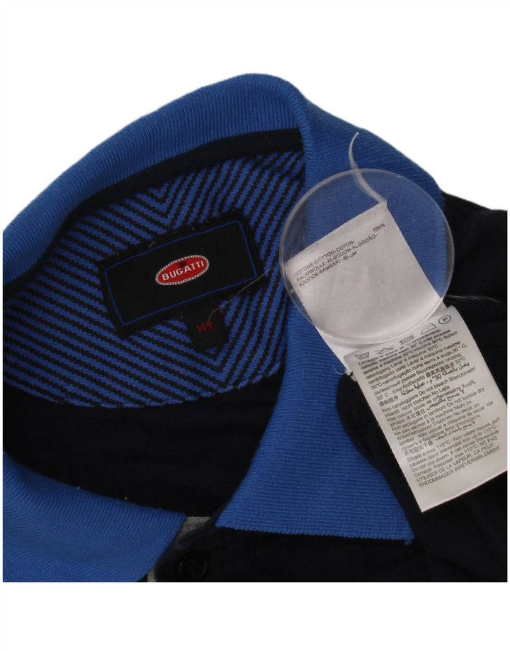 Polo Bugatti Garçon 13-14 ans Bleu Marine Coton