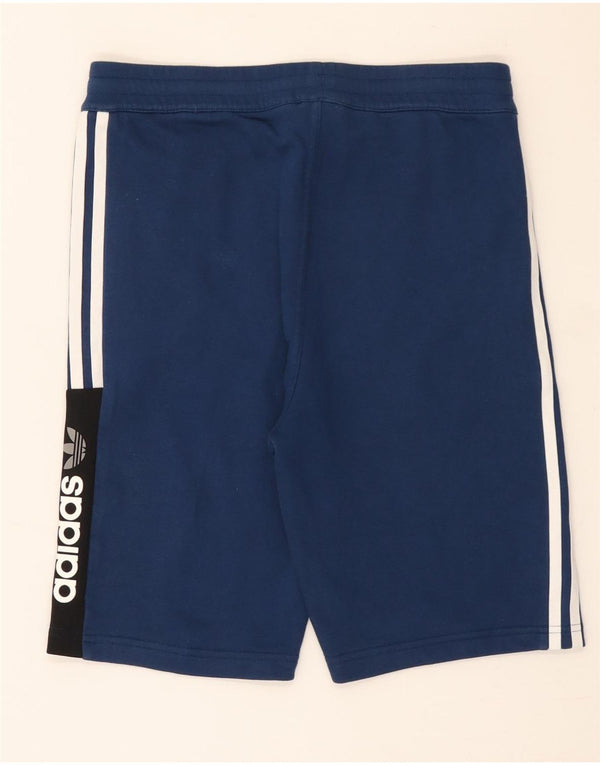 Adidas Short de Sport Garçon 13-14 Ans Bleu Marine Coton