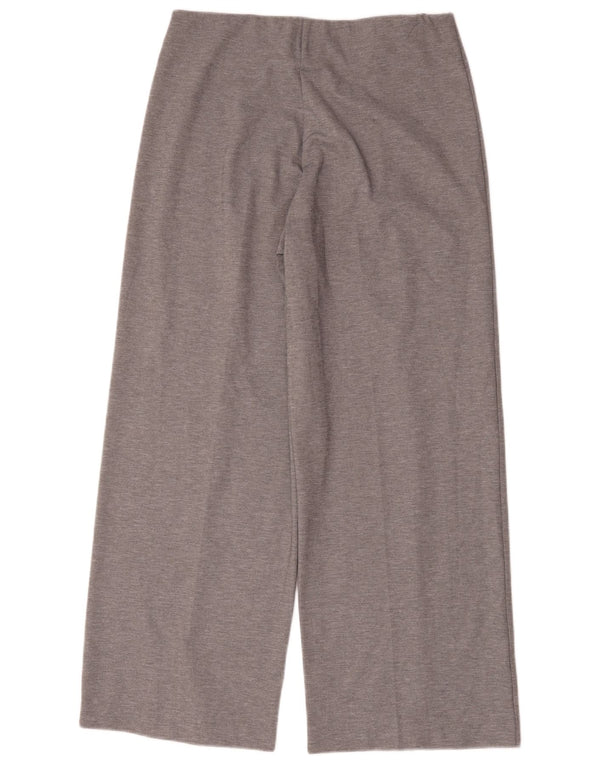 Marks & Spencer Pantalon décontracté à jambe large pour femme UK 14 Large W32 L30 Gris
