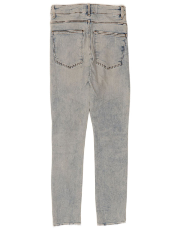 Zara Jean skinny effet vieilli pour femme EU 36 XS W26 L27 Bleu