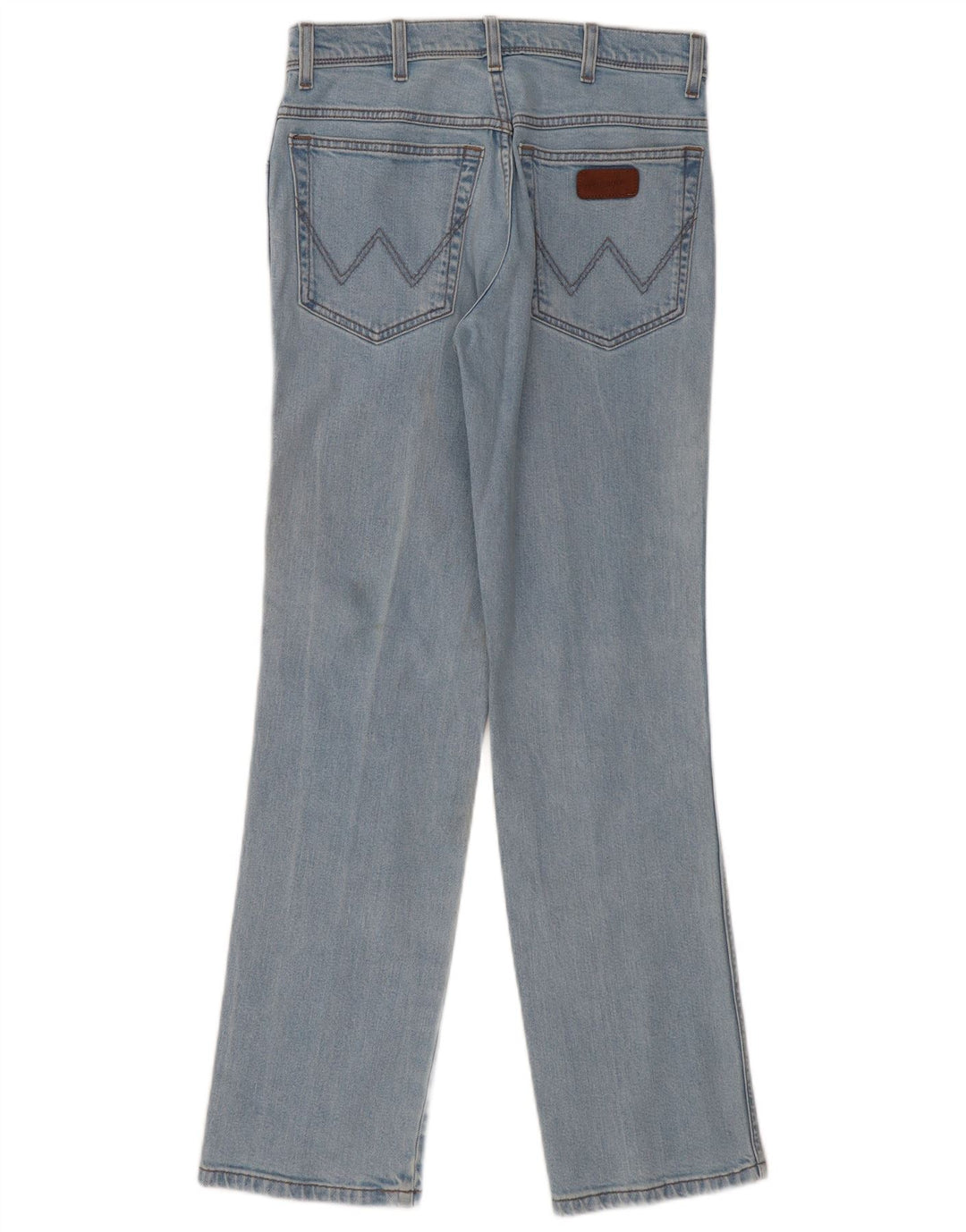 Wrangler Jean droit coupe régulière W30 L32 en coton bleu pour femme