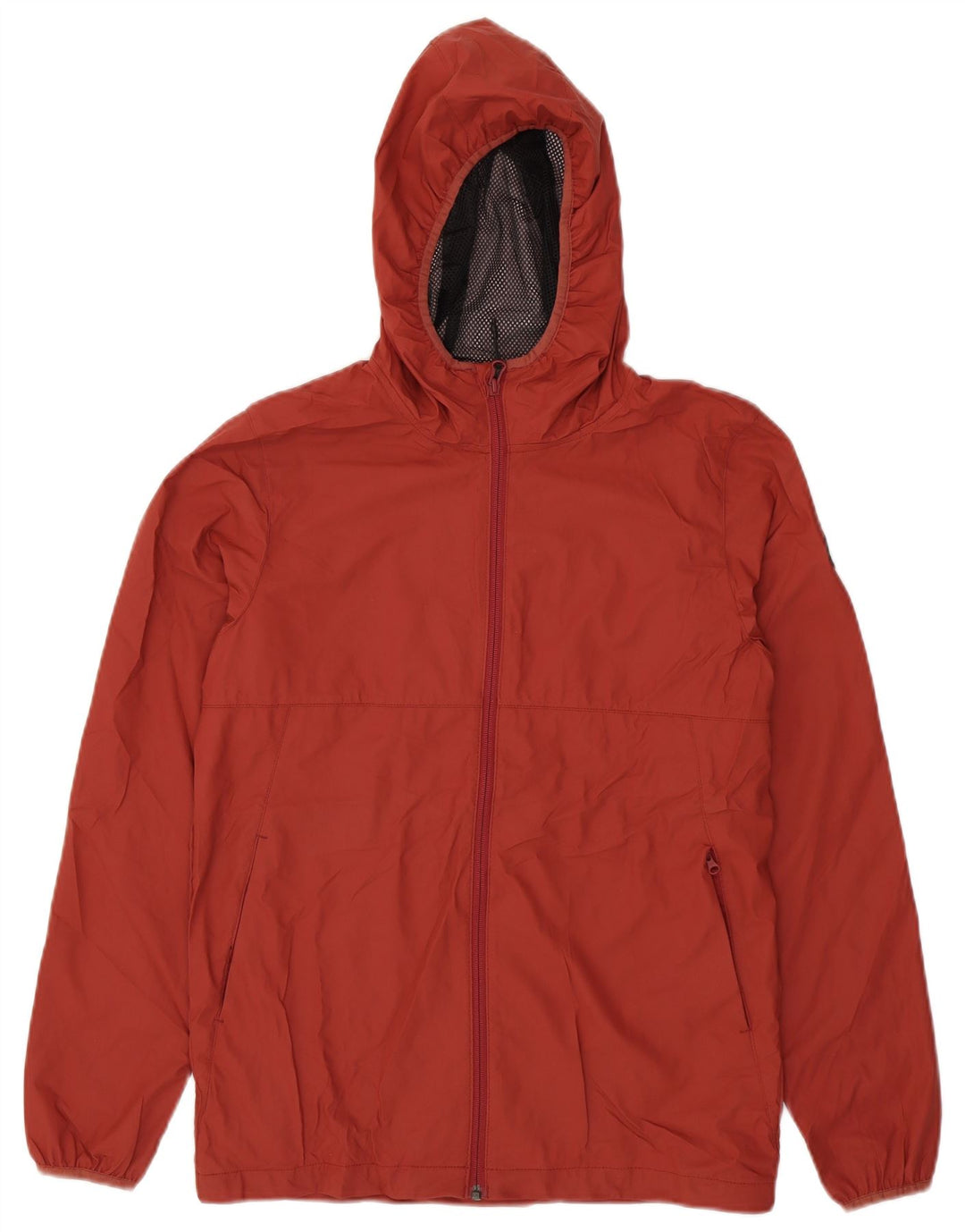 Quiksilver Veste de pluie à capuche coupe régulière pour homme UK 36 XS Rouge Polyester
