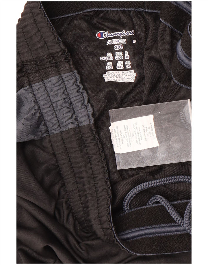 Champion Short de sport pour homme 2XL en polyester color block noir