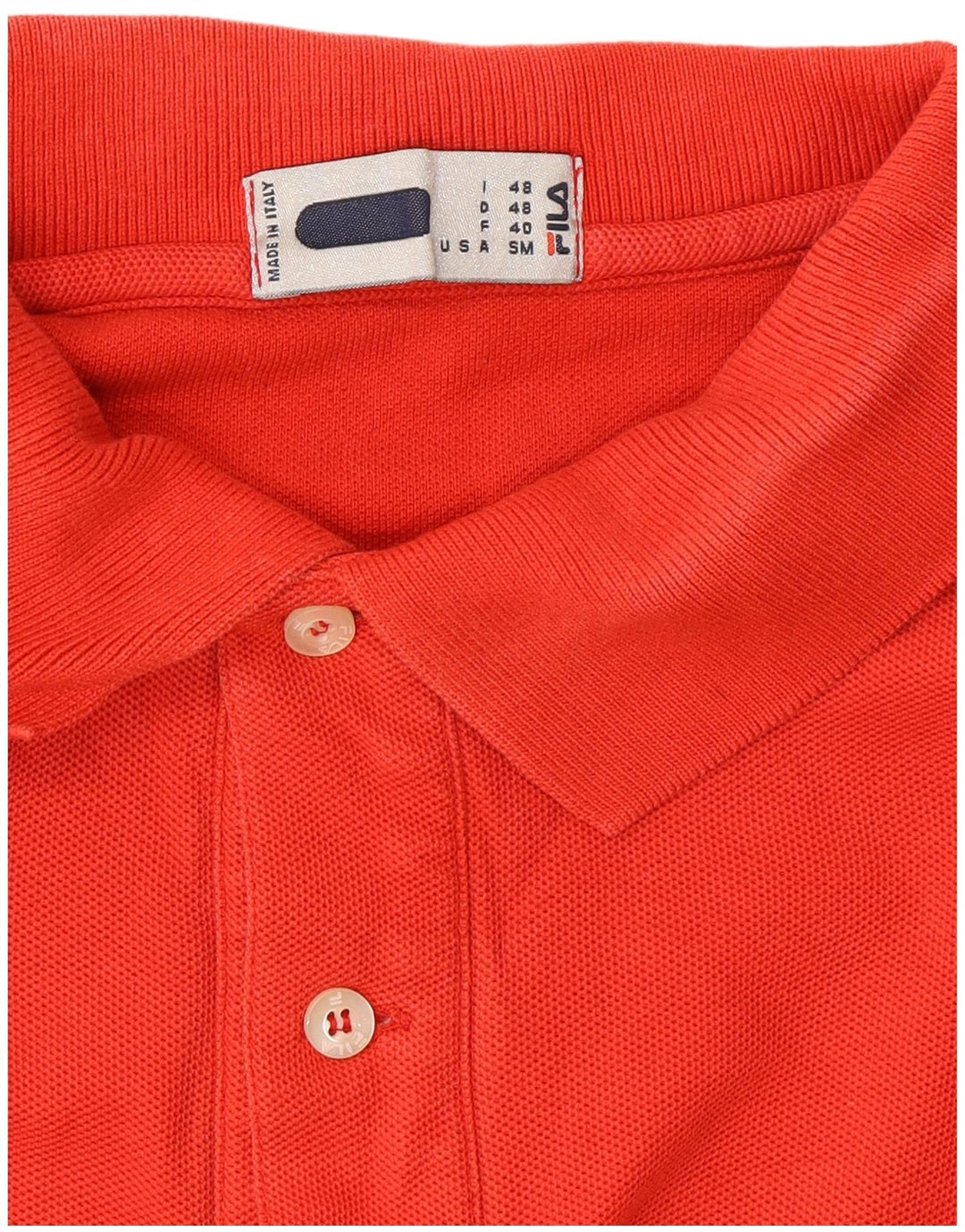 FILA Polo Homme IT 48 Rouge Moyen