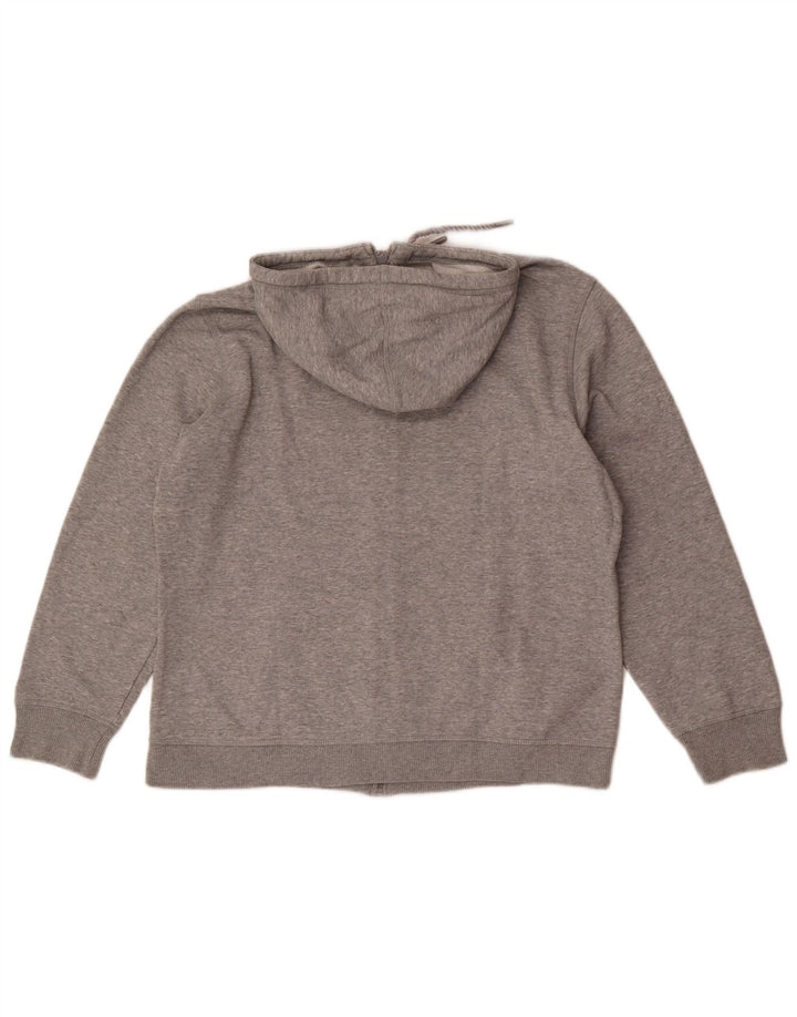 Puma Pull à capuche zippé pour femme UK 16 Large Gris