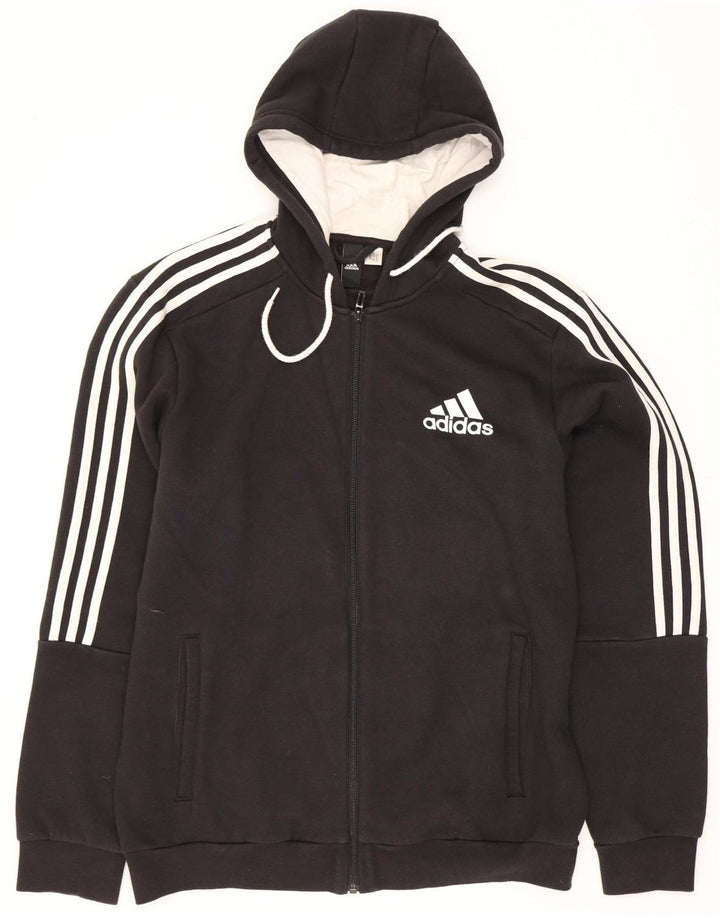 Adidas Pull à capuche zippé pour homme Grand Noir
