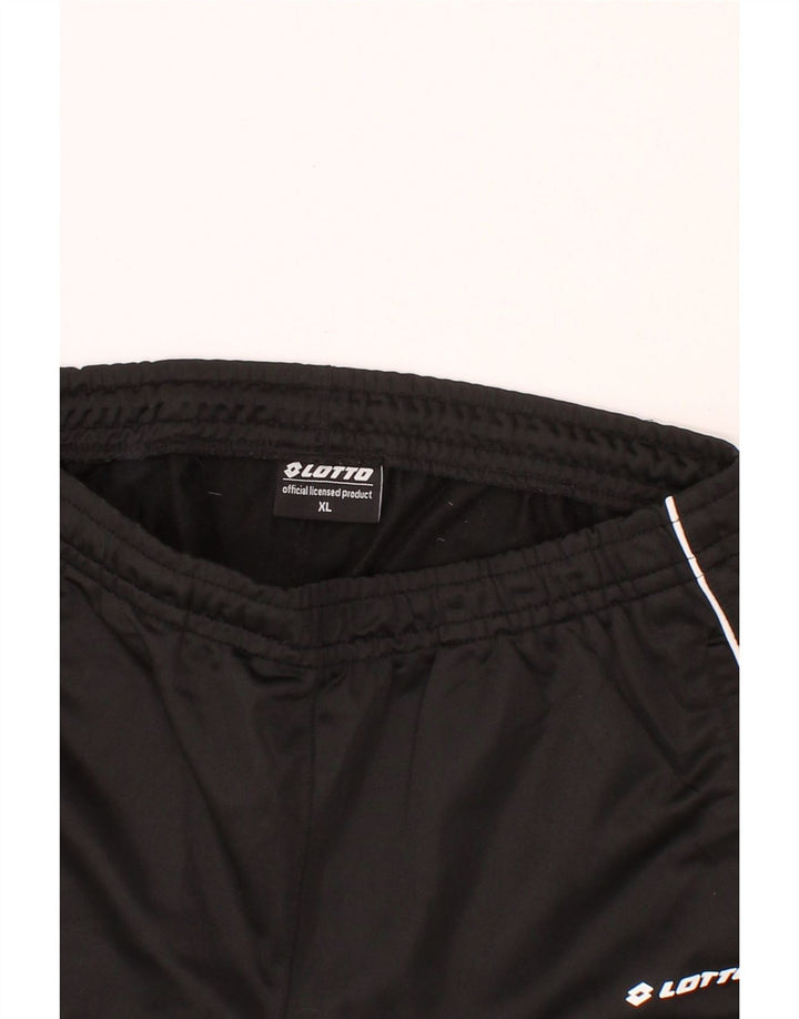LOTTO Mens Tracksuit Trousers XL Black Polyester Vintage Lotto and Second-Hand Lotto from Messina Hembry 
