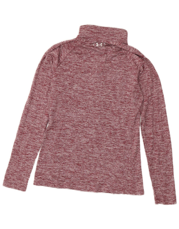 Under Armour Haut de survêtement Heat Gear pour femme UK 6 XS Bordeaux