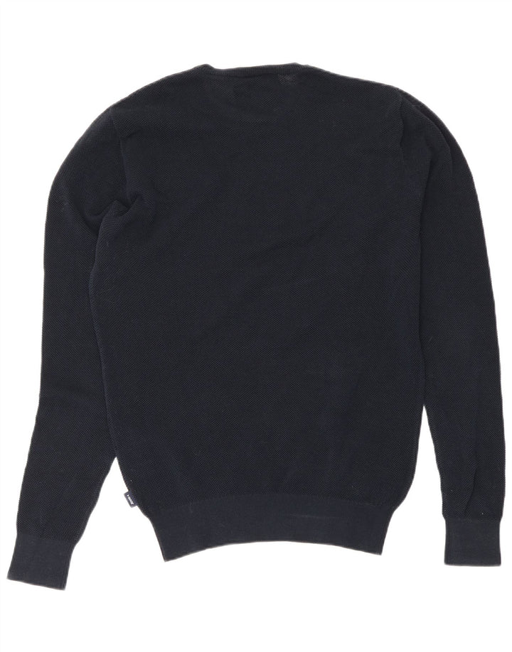 Armani Jeans Pull Col Ras Du Cou Homme Bleu Marine Moyen Coton