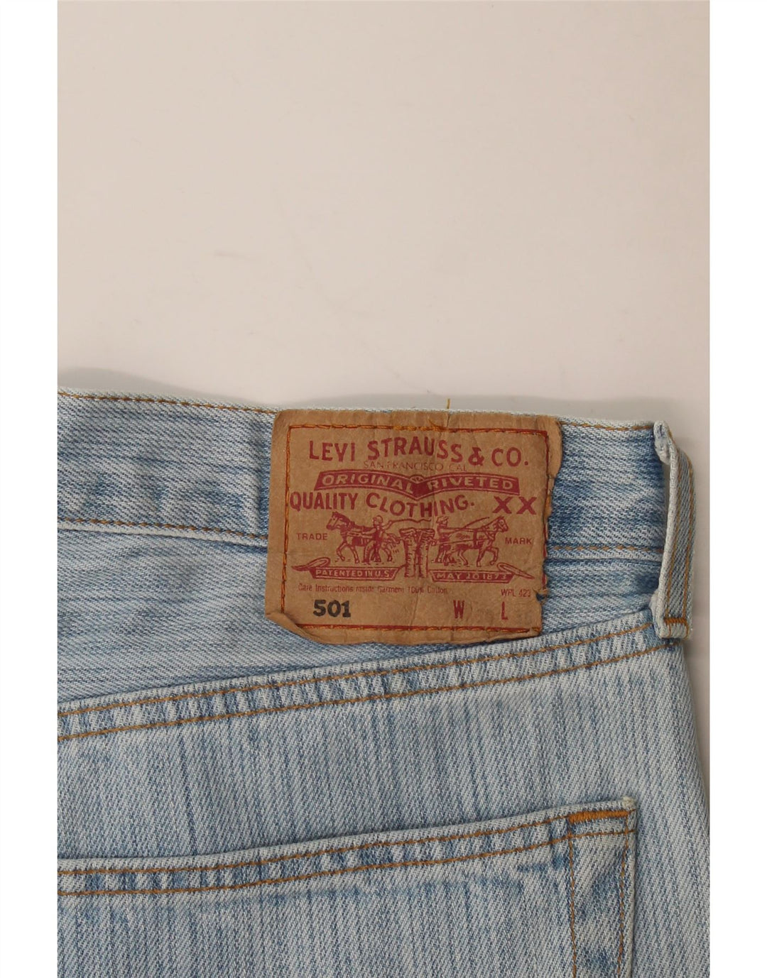 Levi's Jean Droit 501 Femme W38 L29 Bleu