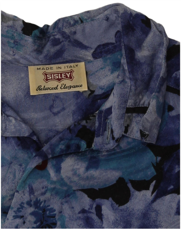 Sisley Chemise Bleu Moyen Floral |