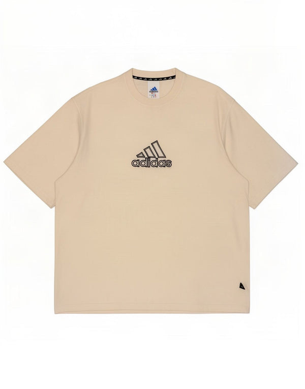 Adidas T-shirt graphique pour homme UK 48/50 XL Blanc Coton