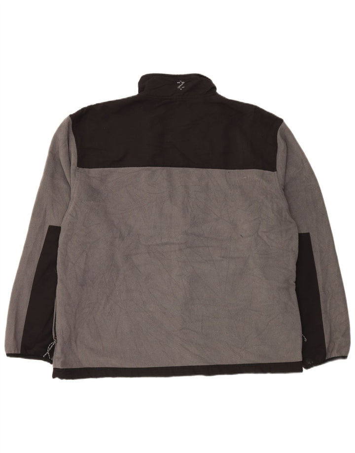 IZOD Veste Polaire Homme UK 44 2XL Gris Colorblock Polyester