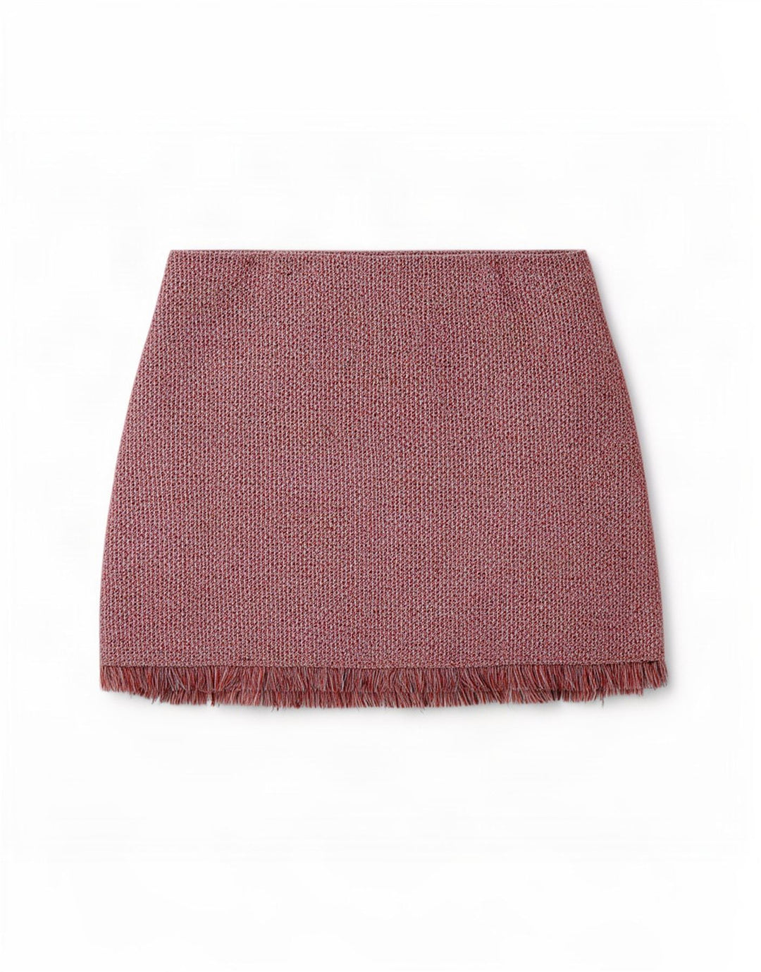 Zara Femme Mini Jupe Large W30 Rouge Moucheté