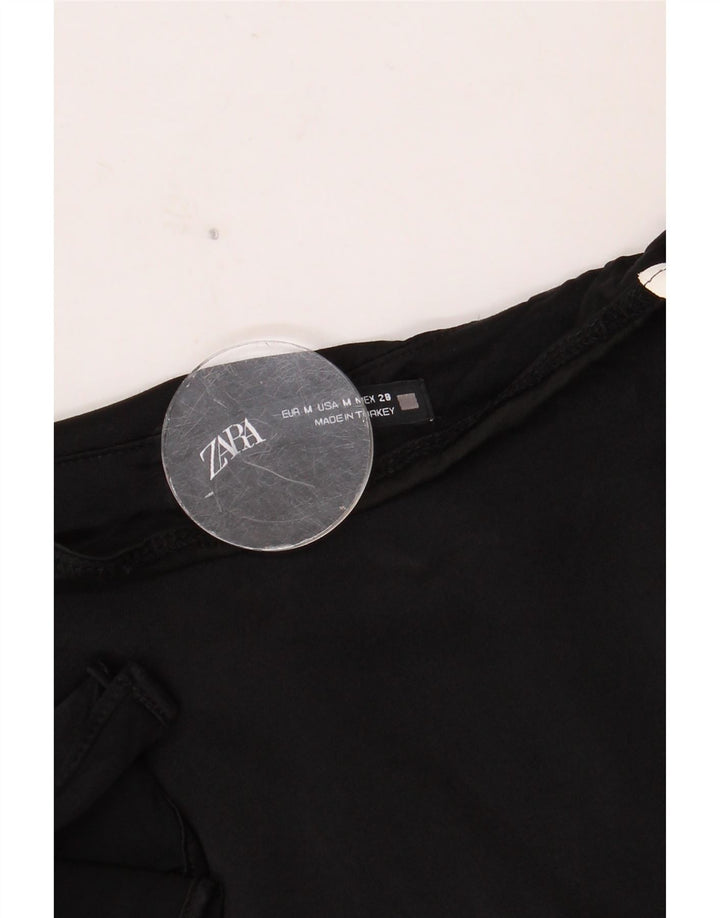 Zara Femme Jupe Midi Moyenne W28 Noir