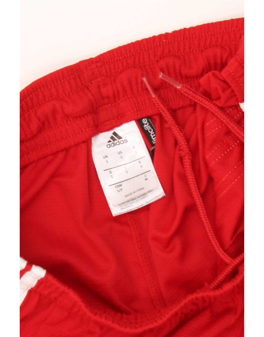 Adidas Short de sport Climalite pour homme, petit, rouge, polyester