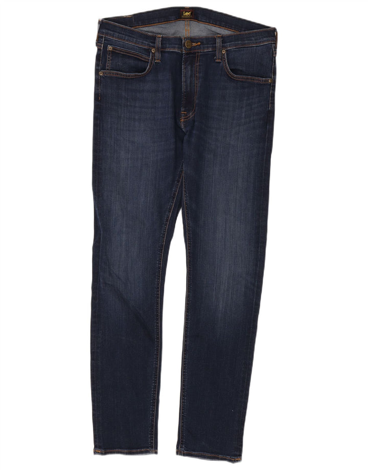 Lee Jean Slim Luke Homme W34 L32 Bleu Marine Coton