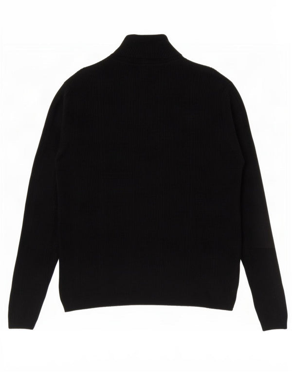 Marks & Spencer Pull col roulé pour femme UK 12 Medium Noir Viscose