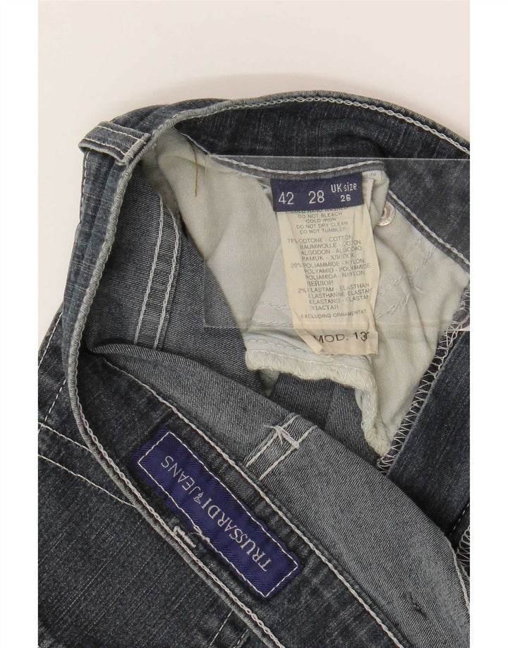 Trussardi Femme Jean Droit W26 L33 Bleu Marine Coton