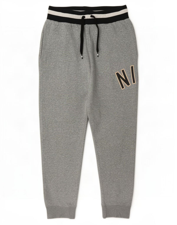 Nike Pantalon de survêtement graphique pour homme en coton moucheté Gris Taille L