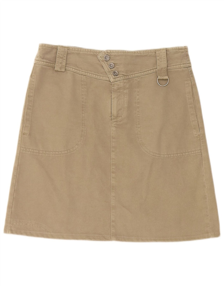 Think Pink Jupe trapèze W28 en coton beige moyen pour femme