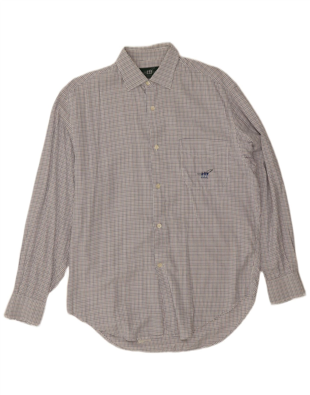 Henry Cottons Chemise homme Taille 39 15 1/2 Vichy gris moyen