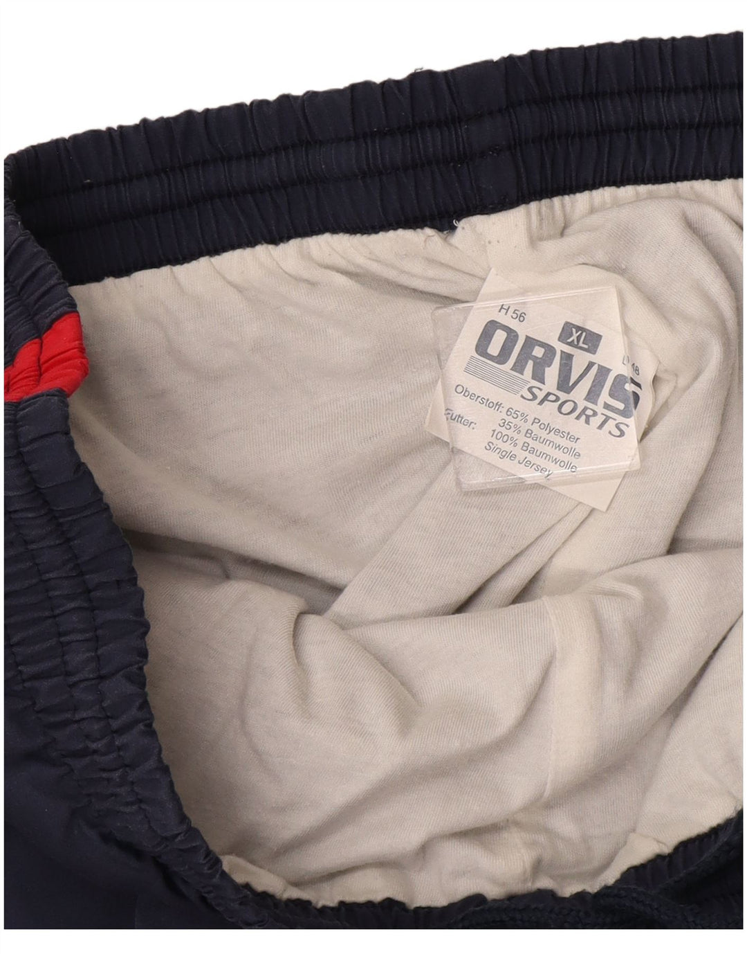 Orvis Pantalon de survêtement pour homme Joggers XL Bleu marine Colorblock Polyester
