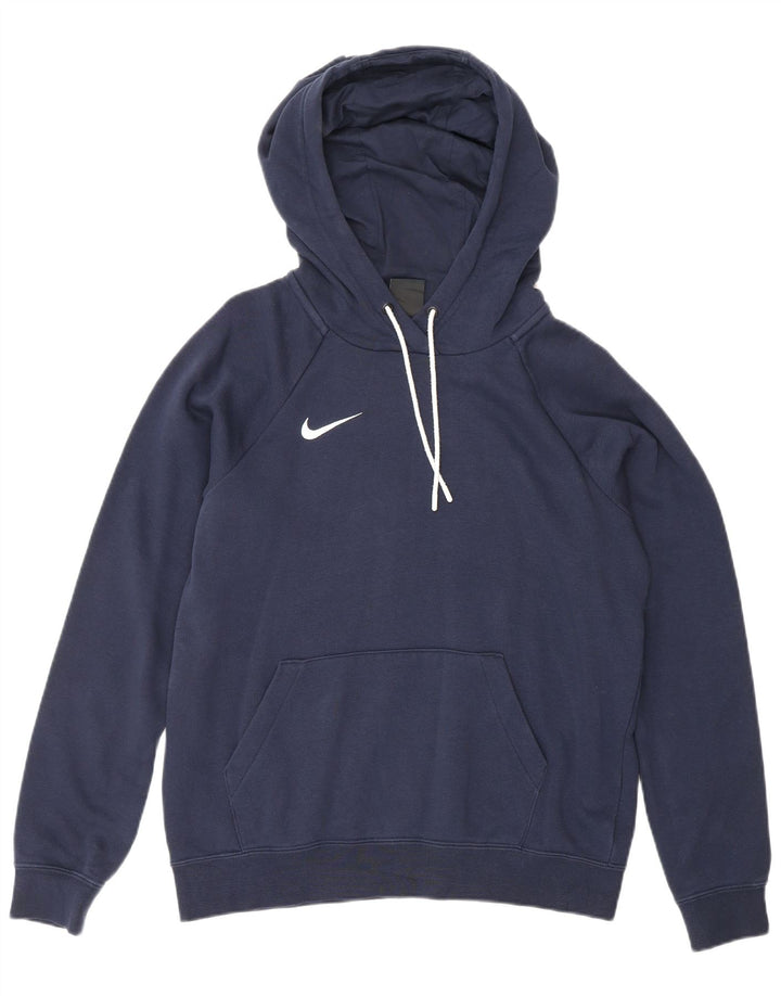 NIKE Pull à capuche pour homme Petit coton bleu marine