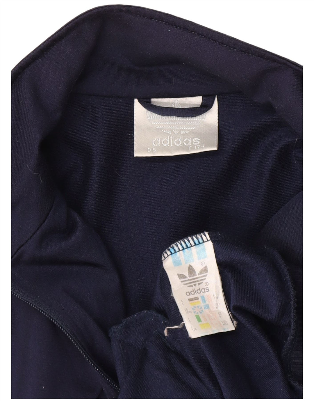 Adidas Veste de survêtement pour homme UK 38/40 Bleu marine moyen Polyester