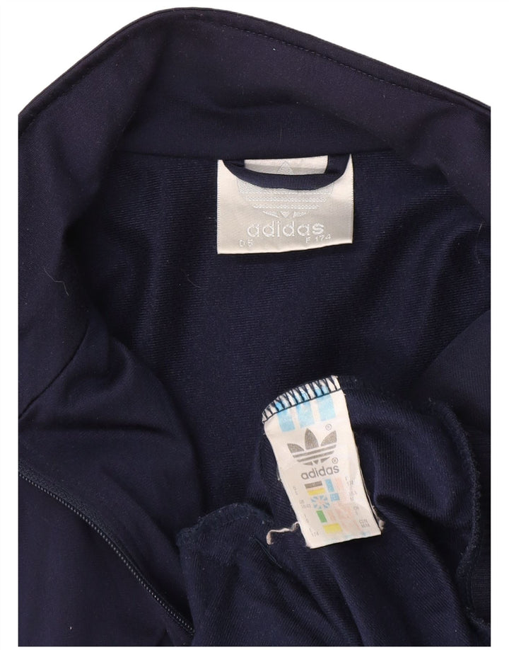 Adidas Veste de survêtement pour homme UK 38/40 Bleu marine moyen Polyester