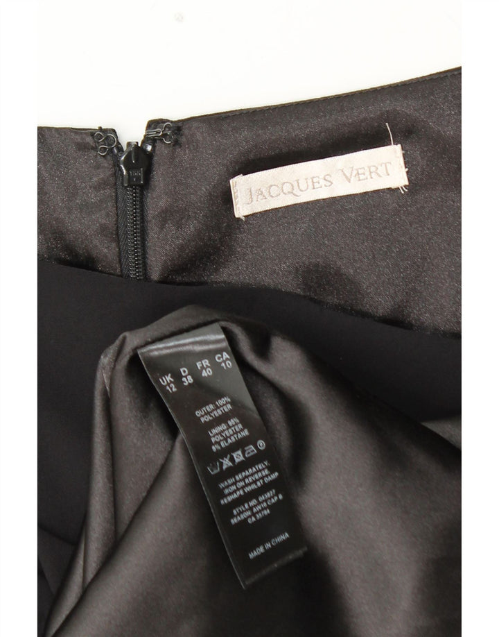 JACQUES VERT Robe péplum sans manches pour femme UK 12 Polyester noir moyen