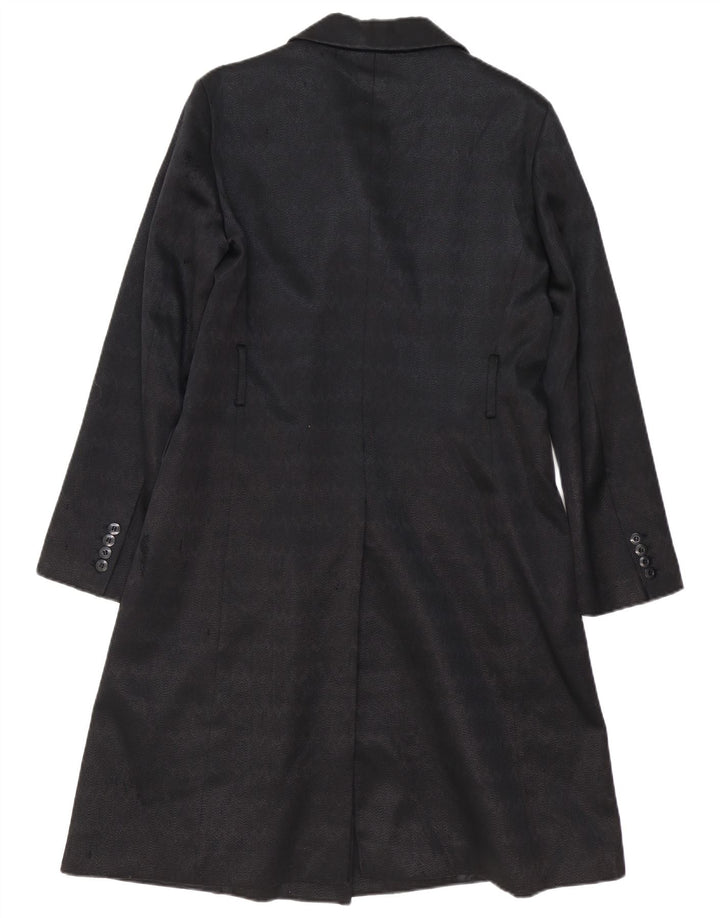 Strenesse Gabriele Strehle Manteau croisé pour femme UK 14 Noir moyen