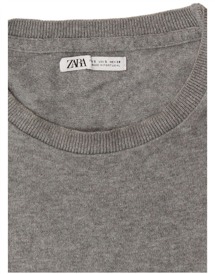 Zara T-Shirt Homme Haut Petit Gris