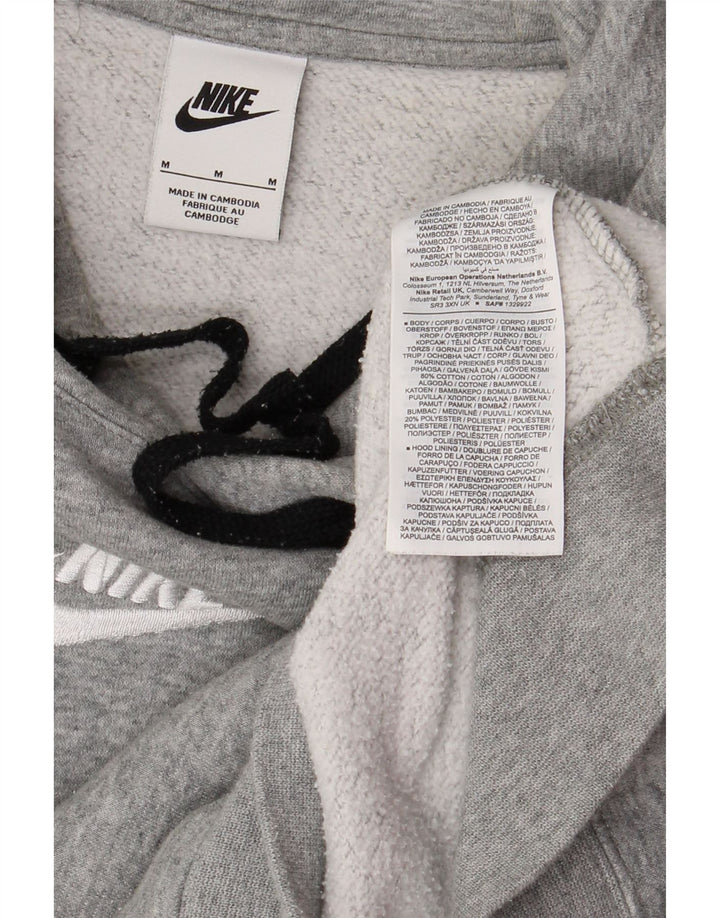 NIKE Pull à capuche graphique pour homme en coton color block gris moyen