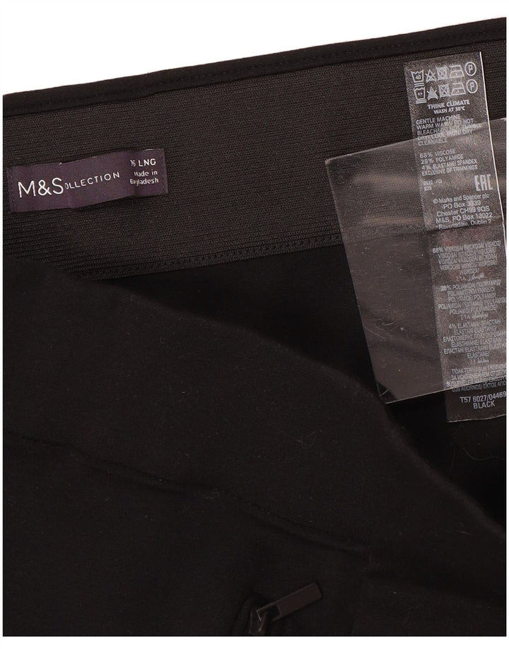 MARKS & SPENCER Pantalon skinny décontracté pour femme UK 16 Large W34 L30 Noir