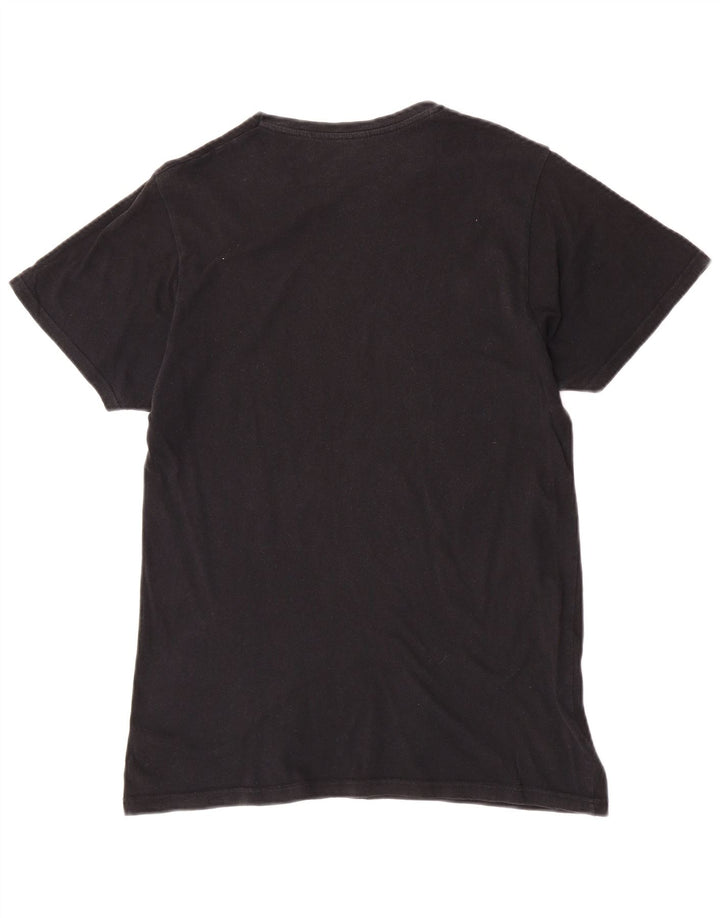 Pull & Bear T-Shirt Graphique Homme Noir Moyen