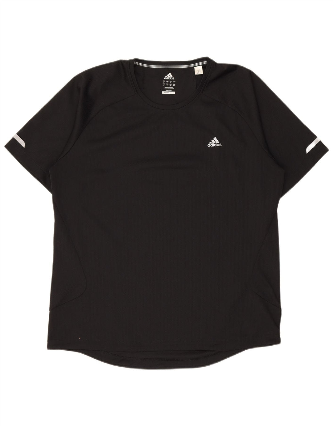 ADIDAS Hommes Climalite T-Shirt Haut Grand Noir Polyester