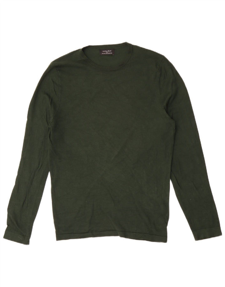 Zara Homme Top Manches Longues Petit Vert