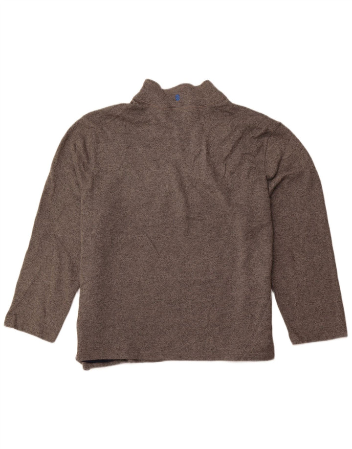 IZOD Pull à capuche zippé pour homme 4XL Gris Polyester