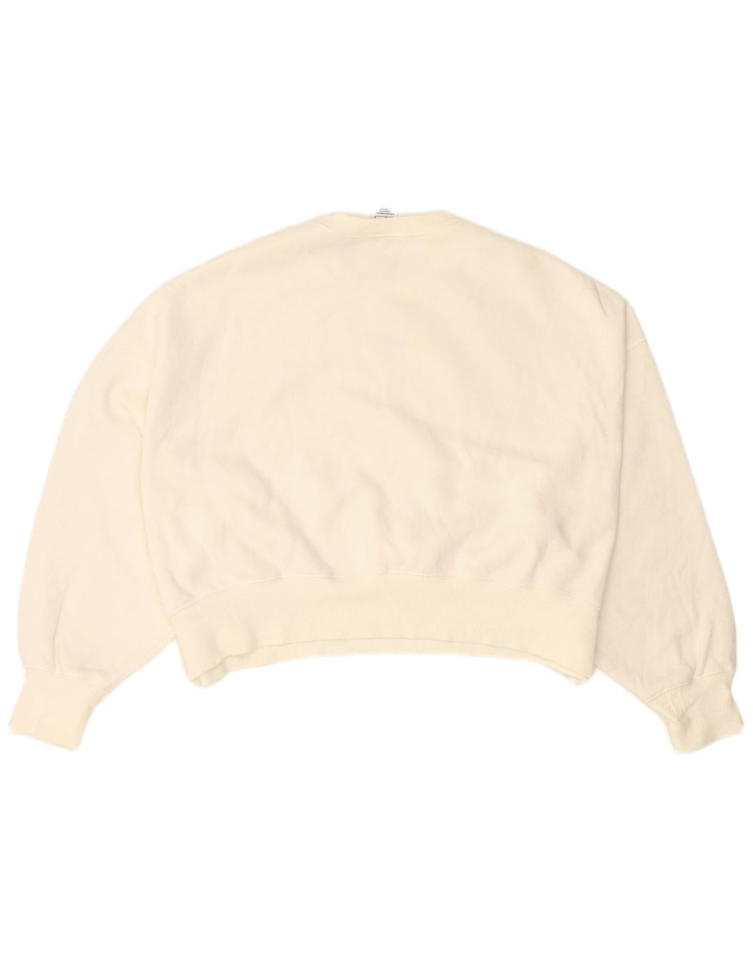 NIKE Sweat-shirt court surdimensionné pour femme UK 14 en coton blanc moyen