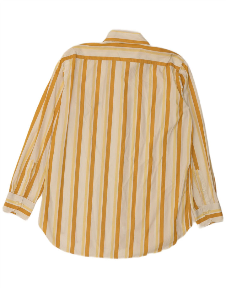 Etro Chemise Homme Taille 42 Large Jaune Rayé Coton