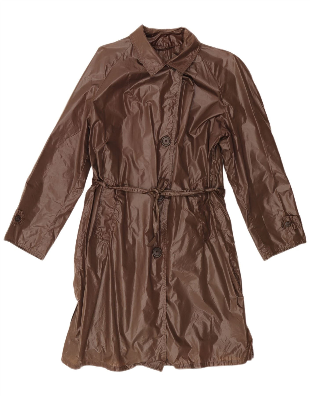 LEONARDO Manteau imperméable pour femme UK 44 Marron moyen