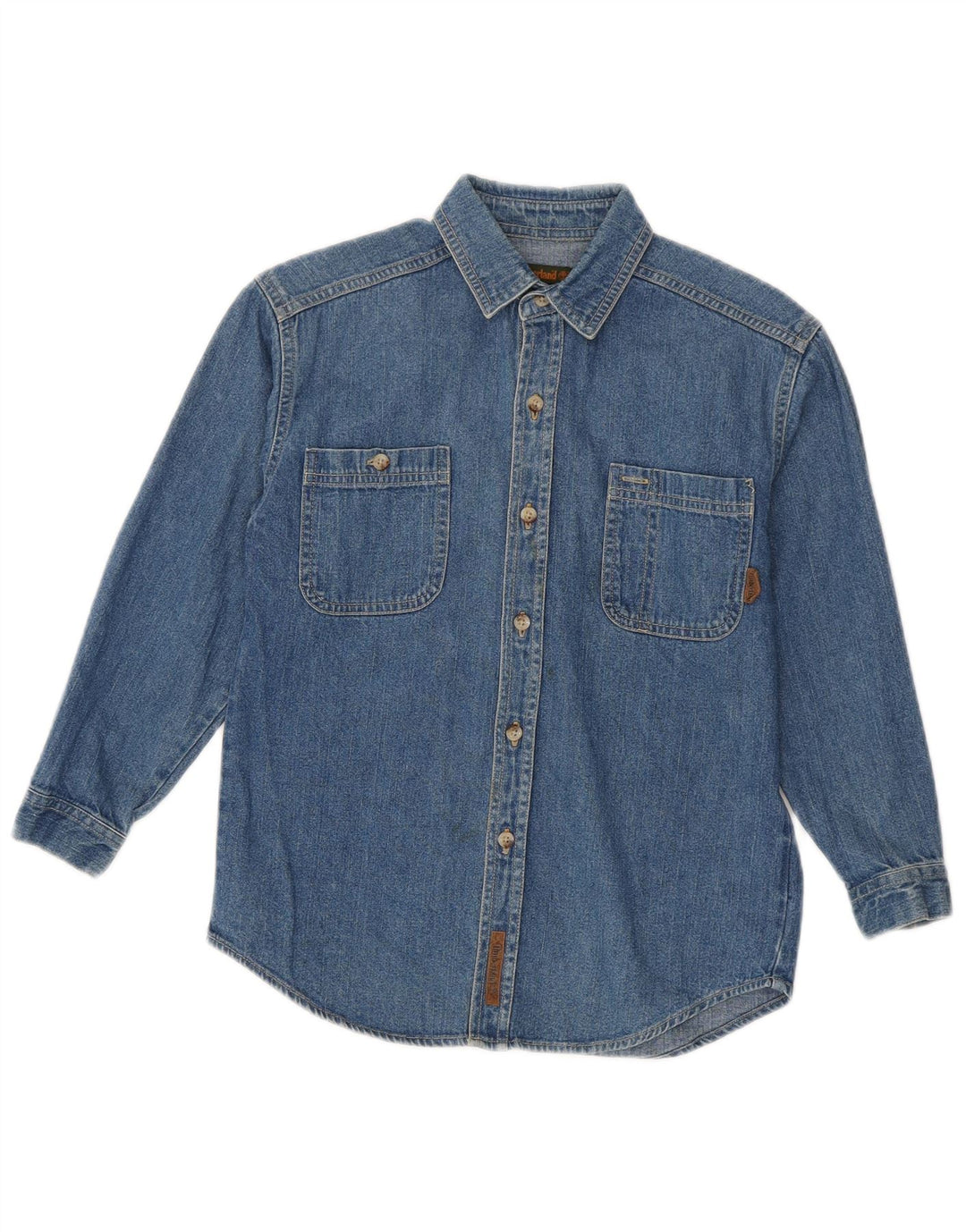 Timberland Chemise en jean garçon 7-8 ans Bleu Coton