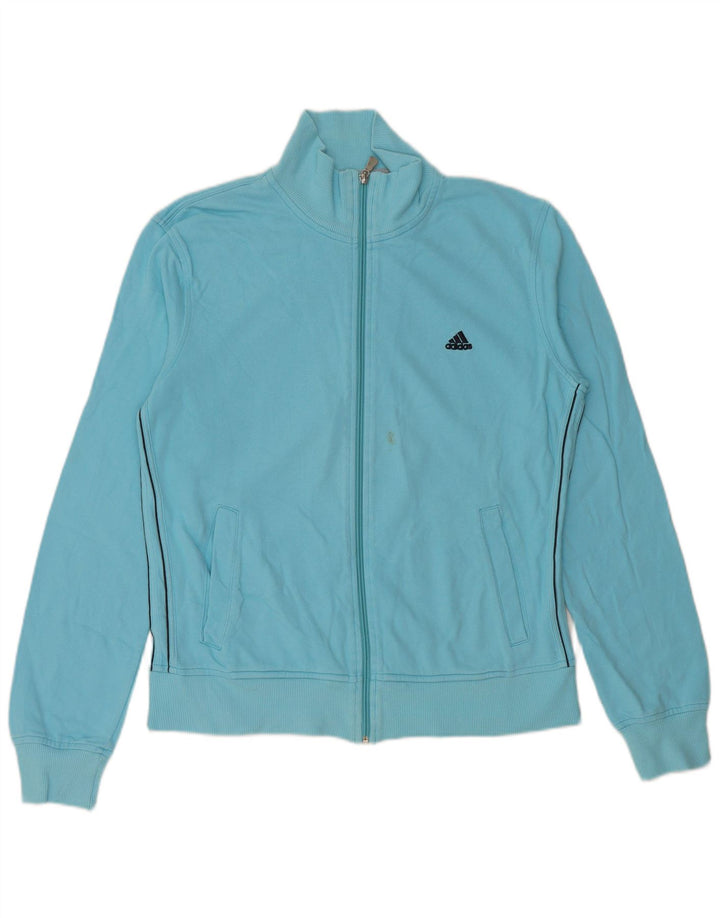 ADIDAS Veste de survêtement pour femme EU 44/46 Large Bleu Coton
