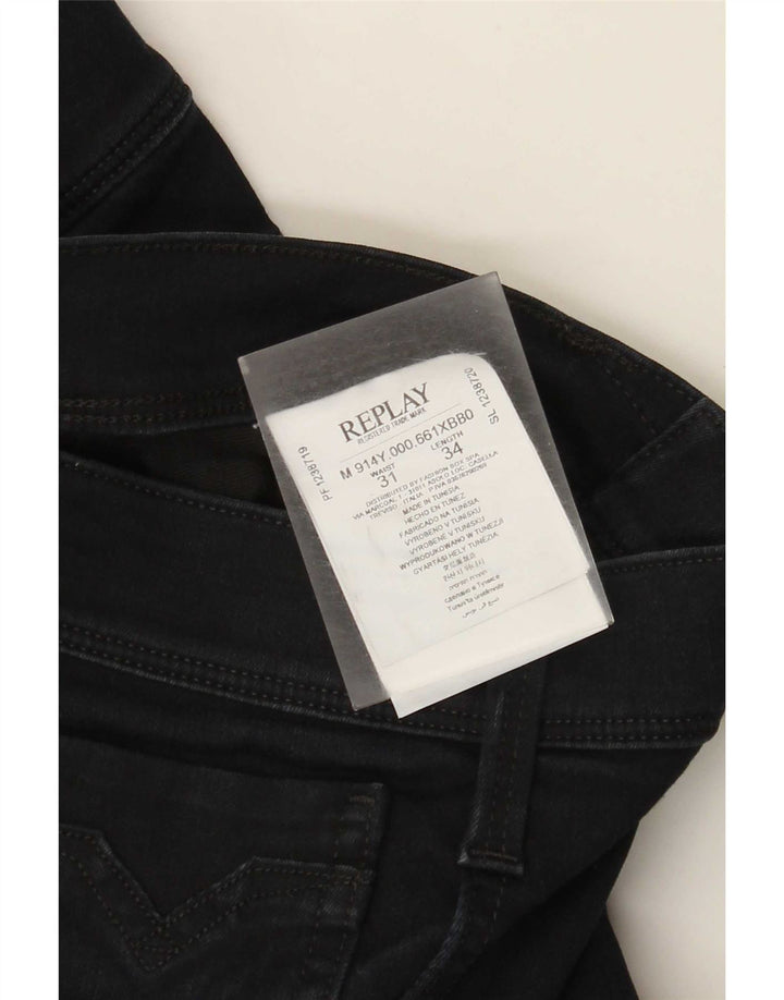 Replay Jean Slim Homme W31 L34 Bleu Marine Coton