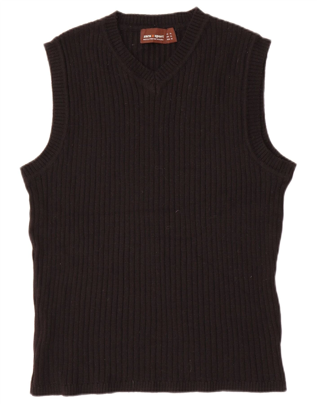Zara Femme Débardeur UK 18 XL Laine Noir