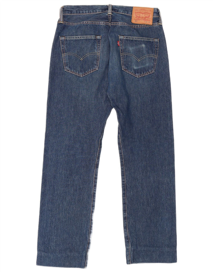 Levi's Jean Droit 501 Homme Bleu Marine W30 L28 Coton