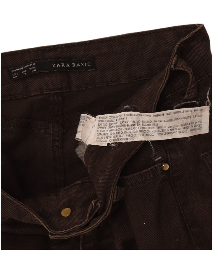 Zara Jean Slim Homme EU 40 Medium W30 L28 Marron Coton