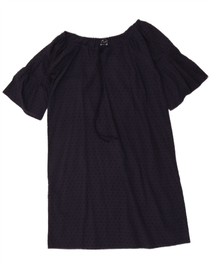 Crew Clothing Robe droite pour femme UK 12 Bleu marine moyen à pois
