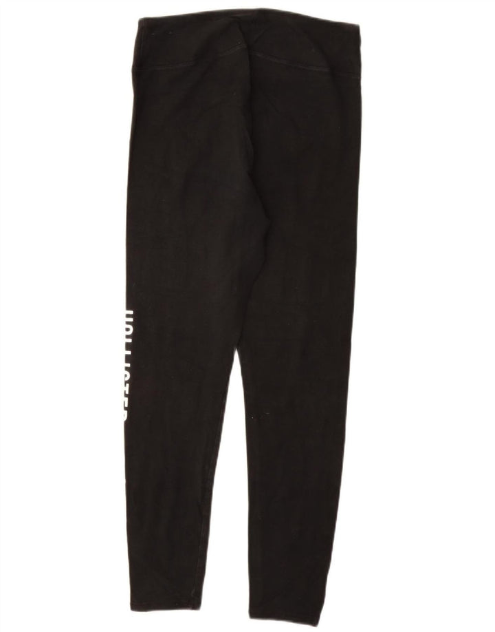 HOLLISTER Legging graphique pour femme UK 14 Large Noir Coton